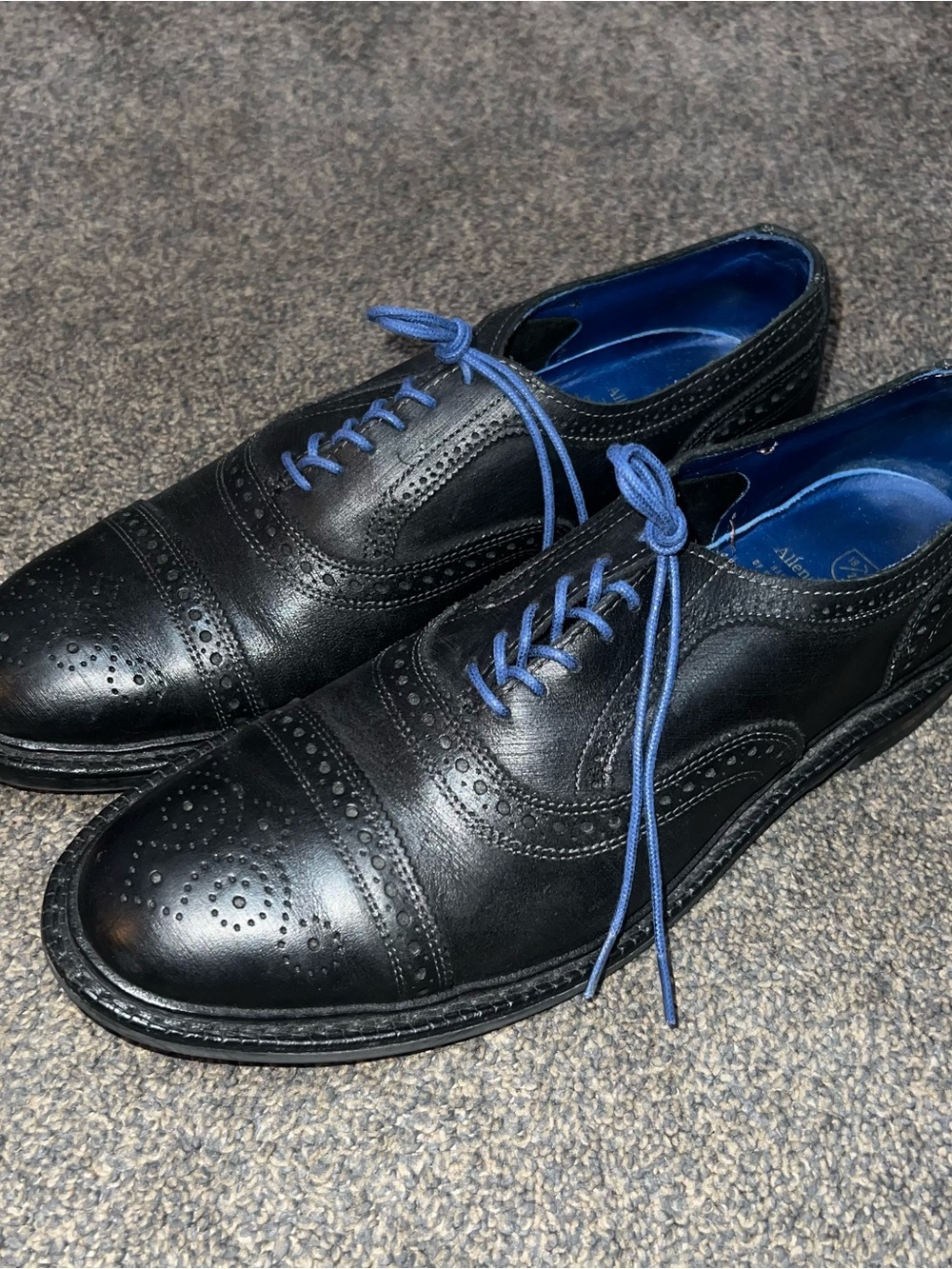Allen Edmonds Strandmok Cap Toe Oxford Dress Shoes Balmoral Brogue Mens 11.5